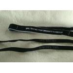 Eco - Friendly Soft Shiny Silicone Screen Printing Label , 10mm Nylon Elastic Neck Tape