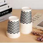 Disposable 8oz Double PE Coated Single Paper Cup 300ml for Cold Drinks for sale