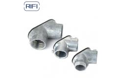 China 1 / 2 Inch EMT Conduit Fittings Zinc Material Custom EMT Pull Elbow supplier