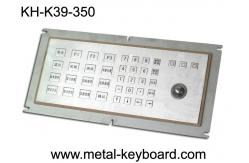 China Long life Industrial Ruggedized Keyboard with Metal Panel Mount and Laser Trackball supplier