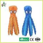 Custom Octopus Durable Indestructible Plush Dog Toys With Squeakers for sale