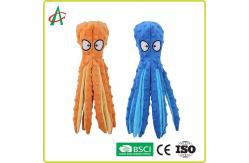 China Custom Octopus Durable Indestructible Plush Dog Toys With Squeakers supplier
