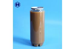 China Cold Coffee Fill 16 OZ  Plastic Soda Cans With Screen Printing supplier