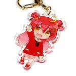 Manufacturer Custom Cartoon Pattern Printed Acrylic Keychain Cute Caricatur Cartoon Character Charm Acrylic Key Chains for sale