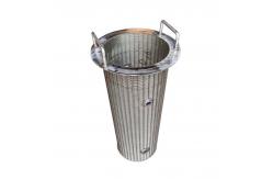China Heavy-Duty Industrial Wedge Wire Wire Mesh Baskets with Welded Connection supplier
