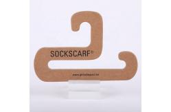 China Custom Cardboard Hangers Socks Packaging 1.5mm Cardboard Clothes Hangers supplier