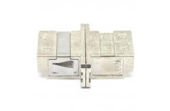 China Metal Case LC UPC Duplex Optic Fiber Adapter with Flange supplier