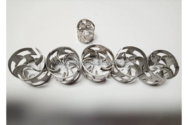 0.3mm Stainless Steel Metal Raschig Rings Air Pollution Control Scrubbers Removal