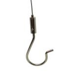 Custom Lighting Accessories Component Nickel Plating Lock Cable Gripper With Hook for sale