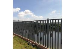China Black Powder Coating  Iron Tubular Metal Fence Spearhead Design supplier
