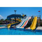 Aquatic Games Playground Outdoor Backyard Small Fiberglass Water Slide Pool For Adults for sale