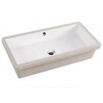 203F Long Bowl Ceramic Undermount Vanity Sinks For Vegetables Washing Size 705 X 350 MM for sale