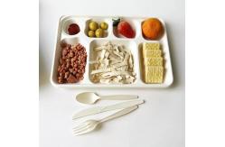 China White Disposable Divided Plates Rectangle , Waterproof Rectangle Divided Paper Plates supplier