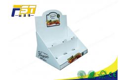 China Flexo Printing Cardboard Counter Display Stands Lightweight Sturdy supplier