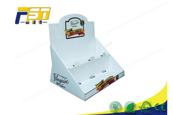 Flexo Printing Cardboard Counter Display Stands Lightweight Sturdy