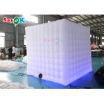 Giant White Inflatable Photo Booth LED Inflatable Tent For Advertising