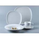 SGS Approved 20Pc White Square Plate Dinnerware Sets for sale