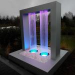 Outdoor Rusty Corten Steel Water Feature Captivating Design For Modern Spaces for sale