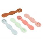 Silicone Rainbow Chew Spoon for Babies and Toddlers Dishwasher and Freezer Safe