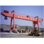 5 tons Trussed Type Electric Double Girder Rail Traveling Gantry Crane With Bucket for sale