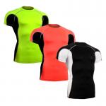 Sun Protection Custom Rash Guard , Short Sleeve Swim Shirt Without Heavy Ink for sale