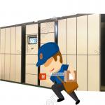 Click Collect Parcel Delivery Lockers Rfid Indoor Android System Remote Control for sale