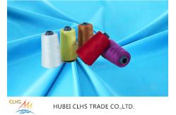 China Ne 40/2 Dyed 100% Polyester Sewing Thread With Short Staple Fiber supplier