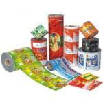 Food grade pvc printed shrink film / label , wrap around water bottle labels for sale