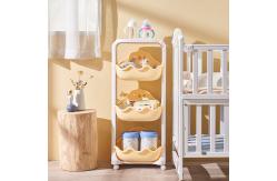 China Movable 62.5cm 2 Layer Stacking Plastic Shelves Sterilite Garage Storage supplier