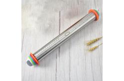 China 43.5*6.5cm Stainless Steel Adjustable Rolling Pin With Thickness Rings supplier
