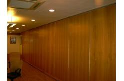 China Soundproof Mobile Movable Wall Partitions Melamine Finishing 500 - 1200 mm Width supplier