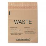 9 X10 Inch Disposable Stick On Infectious Waste Bags Peel Stick for sale