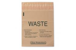 China 9 X10 Inch Disposable Stick On Infectious Waste Bags Peel Stick supplier