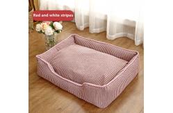 China Soft Washable Breathable Rectangle Dog Sleeping Bed Anti Slip Bottom supplier