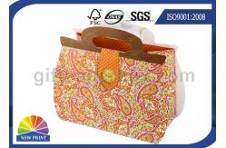 China Printing Handbag Shaped Wrapping Paper Gift Bag with Die-cut Handle , Eco-friendly supplier