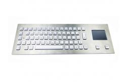 China Water Resist Illuminated Metal Keyboard Front Mounting EMC Emission supplier