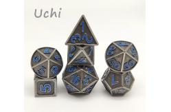 China Durable Professional RPG Dice Set Zinc Alloy Material For KTV Bar supplier