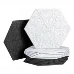 Soundproof 9mm PET Felt Acoustic Panels Acoustic Hexagon For Wall Covering And Decoration for sale