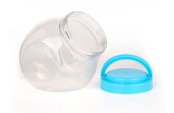 China Transparent Food Grade Clear Pet Jars Plastic Screw Cap Waterproof supplier