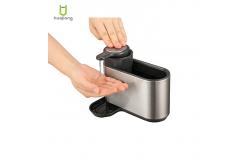 China Custom Logo Kitchen Sink Organizer , Stainless Steel Caddy Shelf And Dispenser supplier