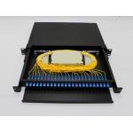 Light Weight Fiber Optic Terminal Box 24 Ports FTTH Rack Drawer Type With Patch Panel for sale