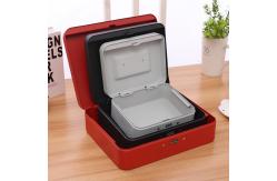 China Iron Material Money Piggy Bank 20x18x15cm With Key supplier
