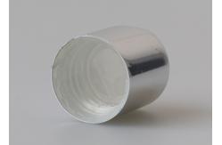 China Shiny Silver Disc Top Cap ,  Shampoo Cosmetic Cap Matte Surface supplier