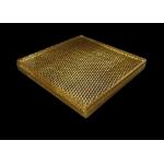 Custom PVB Film Anti Fire Safety Fabric Laminated Glass With Copper Wire Mesh