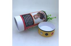 China Customized Recyclable Kraft Paper Tube Packaging For Puzzle Gold Stamping Printing supplier