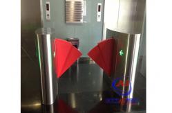 China 90CM width Sliding Card Double Wing access control barriers with automatic sensor supplier
