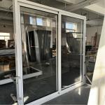Thermal Break Alumimum Sliding Glass Door Manual Roller Shutter Double Tempered Glass for sale