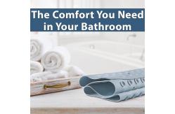 China Practical Reusable Silicone Bathroom Mat , Lightweight Suction Mat For Shower supplier