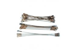 China Custom Wire Rope Lanyard Wire Rope Cable Assemblies By Crimp Safety Steel Cable supplier