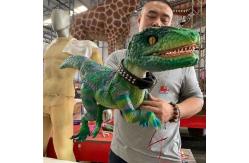 China Museum Dino Hand Puppet / Realistic Baby Dinosaur Puppet RoHS Certified supplier